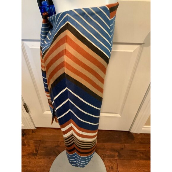 J. McLaughlin Multicolor Striped Patterned Pencil Skirt, Size 4 - Picture 3 of 7